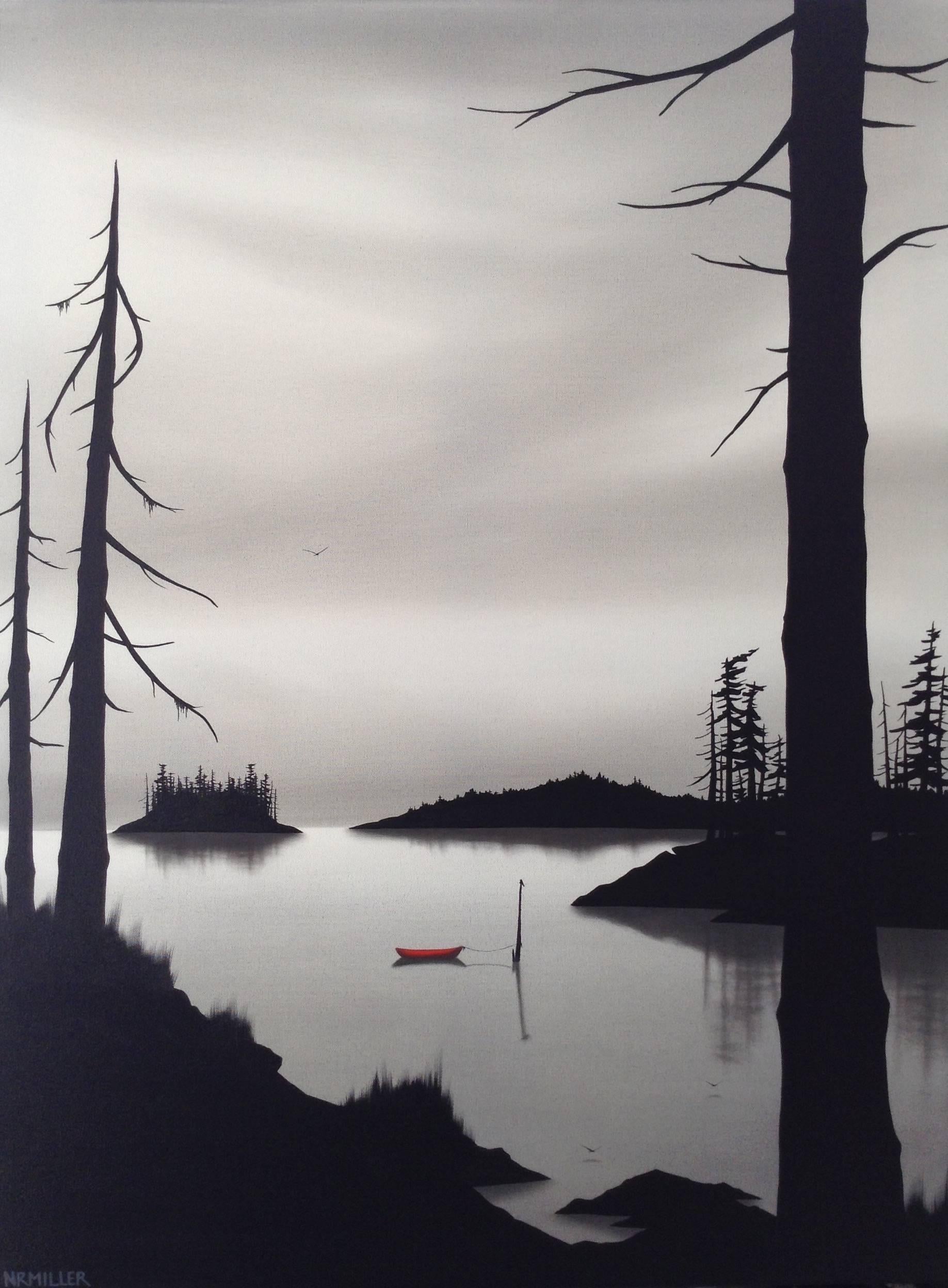 Landscape Painting Natasha Miller - "Cela aussi passera trop tard"