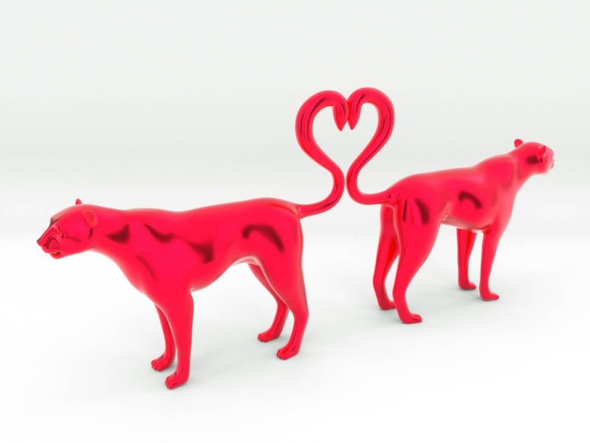 Michael Benisty Figurative Sculpture - Love Jaguar