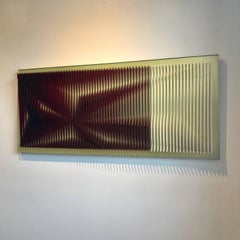 Wine deep - kinetic wall sculpture by J. Margulis