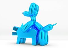 WHEN BALLOON DOG MEETS KEITH HARING DOG... LOVE HAPPENS