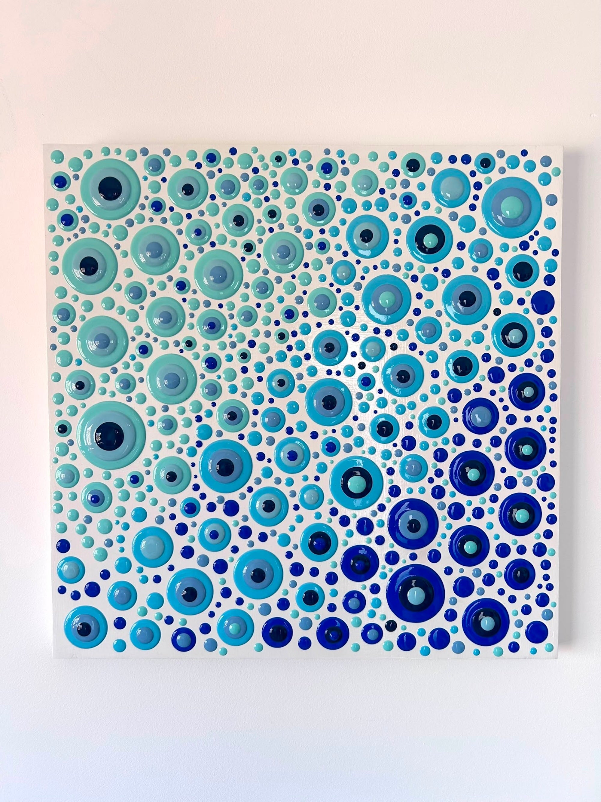 Ocean of eyes - abstract painting, texture painting, 3d painting