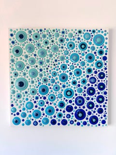 Oceano di occhi - pittura astratta, pittura materica, pittura 3D