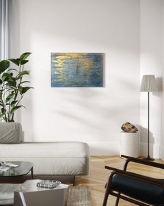 Golden Tides- Dipinto acrilico su tela, 80×120 cm