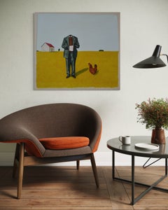 „Cuando Me Creas“ – gegenständliche Malerei, Landschaftsmalerei, 89 × 97 cm