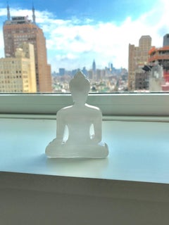 Trío mini estatua de buda - Negro, Blanco y Rojo