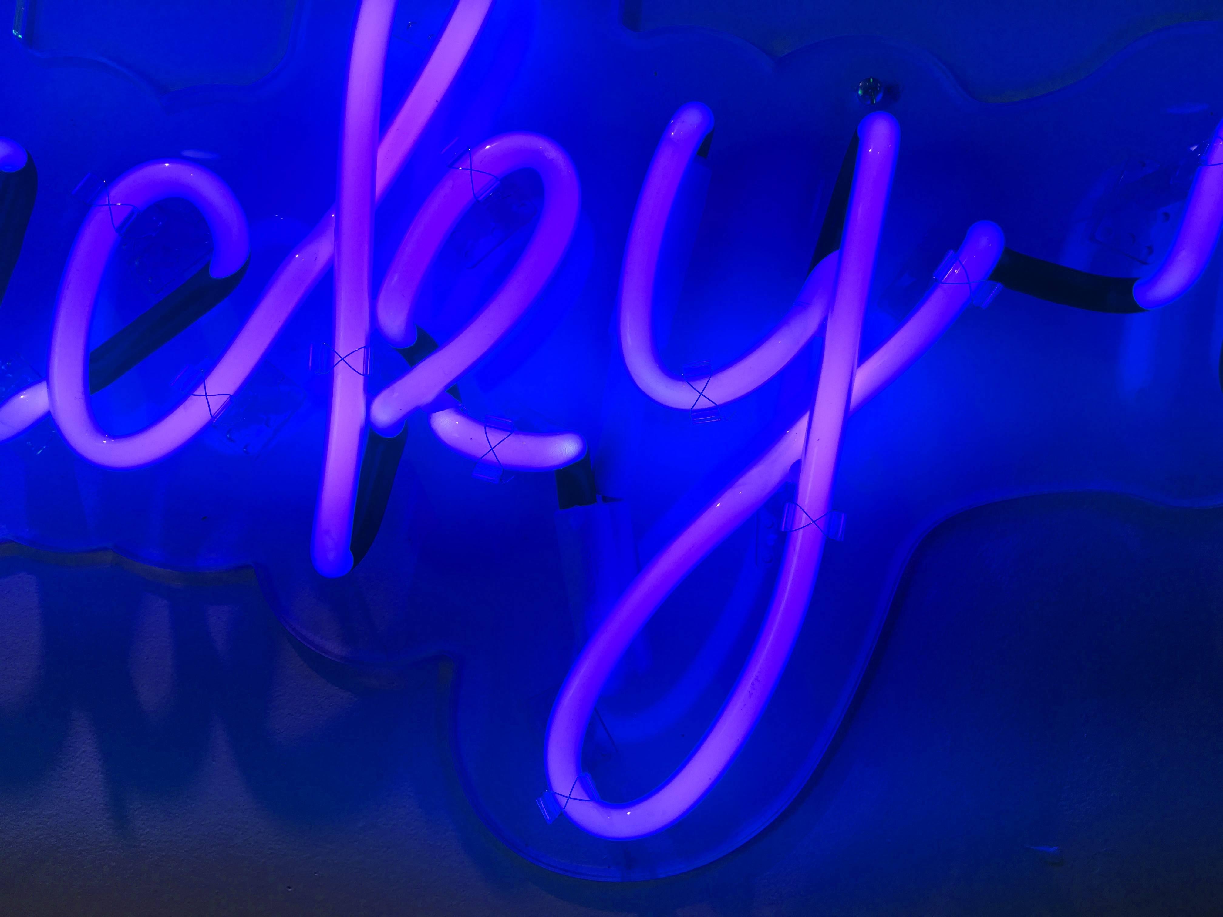 lucky neon sign