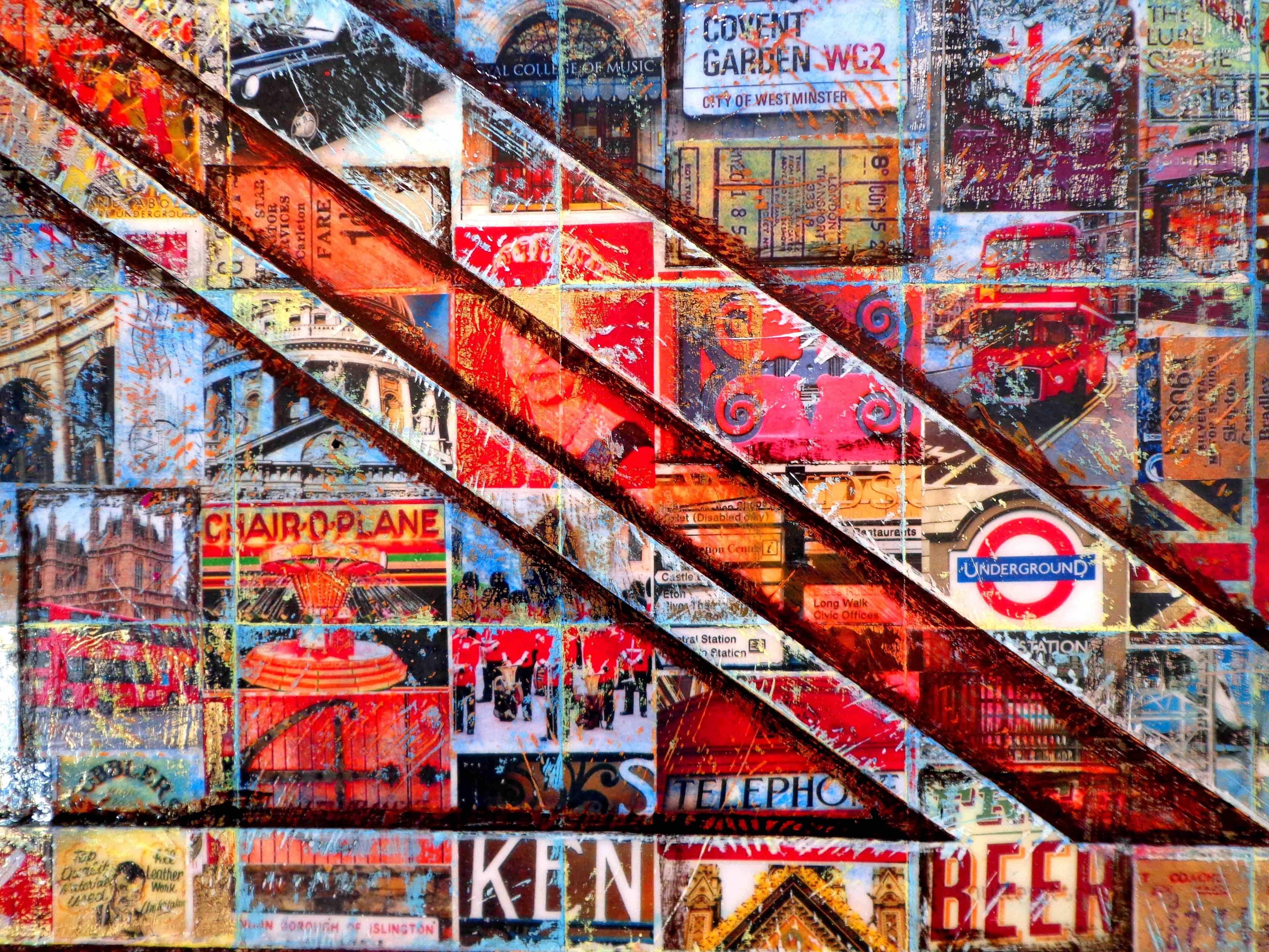 London British Flag - Painting by Steli Christoff