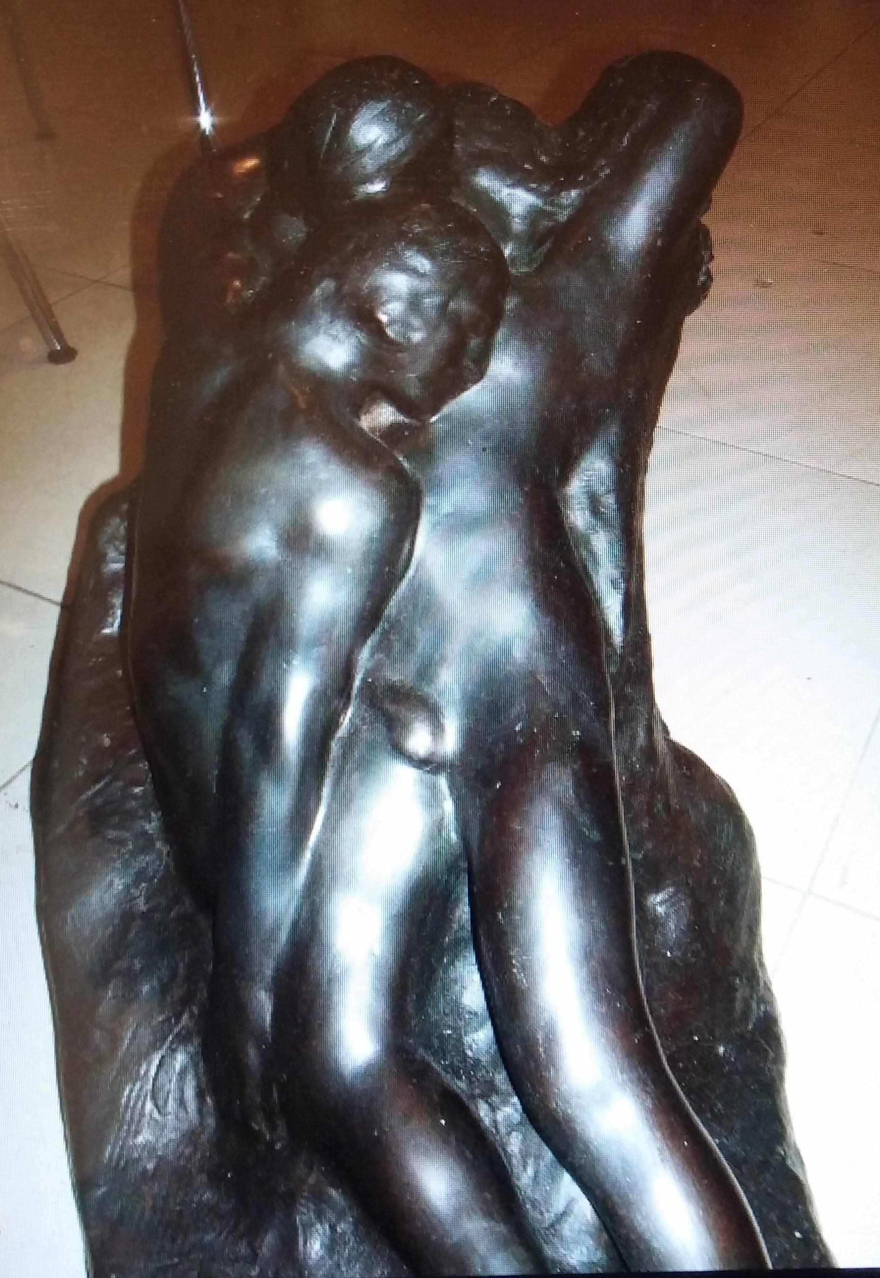 Le Reveil d'Adonis/ (l'Ombre)-The Awake of Adonis / The Shadow - Sculpture by Auguste Rodin