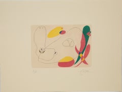 Joan Miró (Spanier, geb. 1893) Surrealismus, Radierung