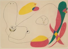 Joan Miró (Spanier, geb. 1893) Surrealismus, Radierung