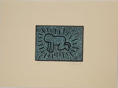 Keith Haring (US-Amerikaner, 1958–1990) Großformatige Pop-Art-Radierung