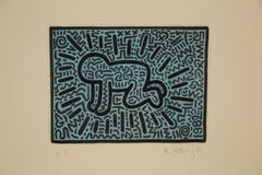 Keith Haring (US-Amerikaner, 1958–1990) Großformatige Pop-Art-Radierung