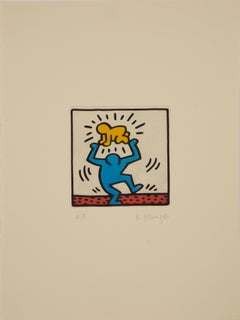 Keith Haring (US-Amerikaner, 1958–1990) Großformatige Pop-Art-Radierung