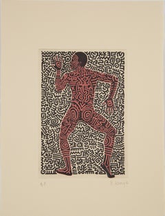 Keith Haring (US-Amerikaner, 1958–1990) Großformatige Pop-Art-Radierung