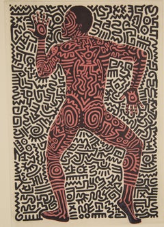 Keith Haring (US-Amerikaner, 1958–1990) Großformatige Pop-Art-Radierung