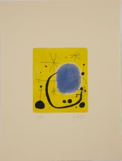 Joan Miró (Spanier, geb. 1893) Surrealismus, Radierung