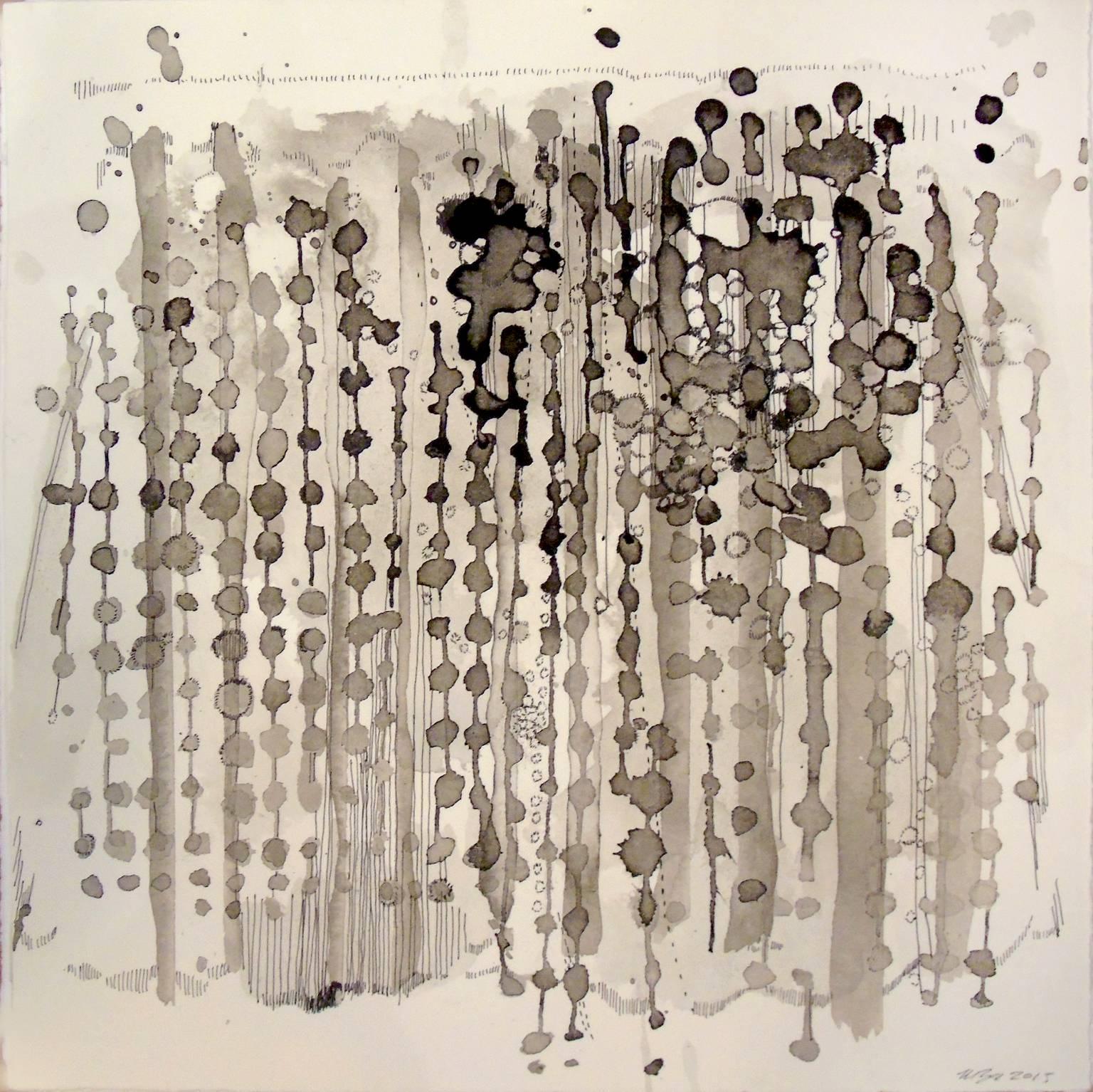 Melissa Zarem Abstract Drawing - Buried Sieve