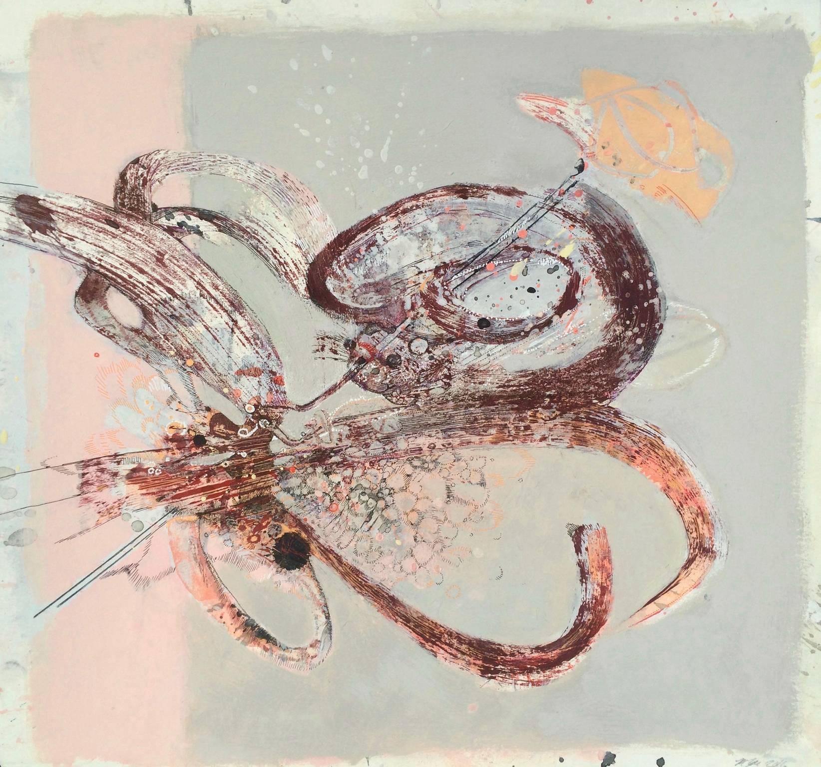 Melissa Zarem Abstract Painting - Snail Fiddler