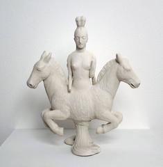 Goddess (white porcelain two sided figure)