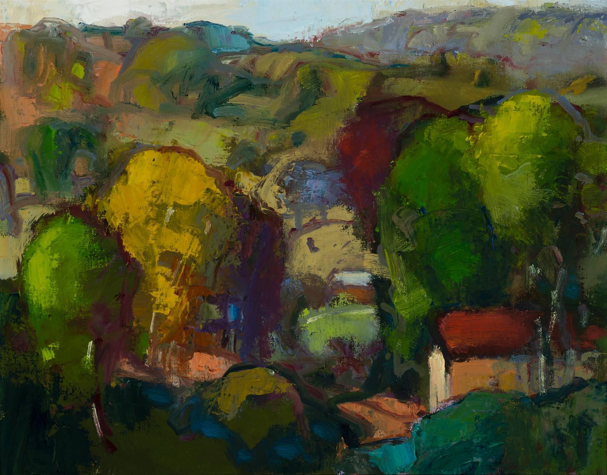 Robert Glisson Landscape Painting - Early Autumn Voices - landscape painting