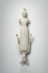 Elegy (porcelain girl/goat figure)