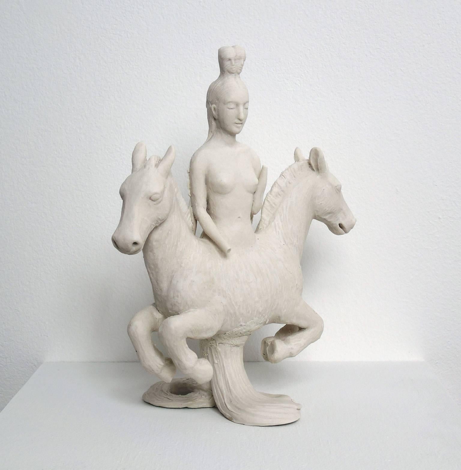 Goddess (white porcelain two sided figure) For Sale 2