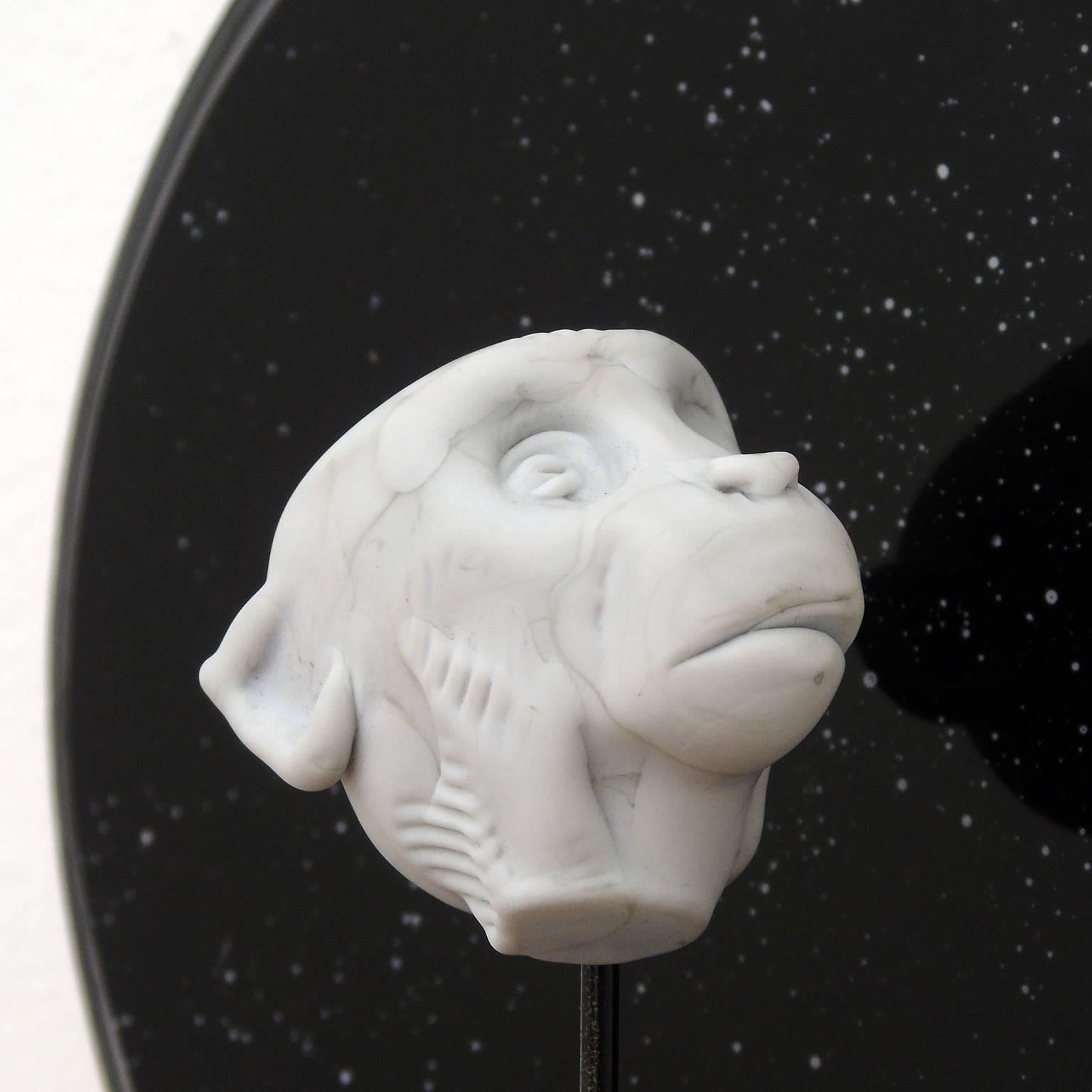 Albert I, Space Monkey series - Contemporary Sculpture by Marshall Hyde