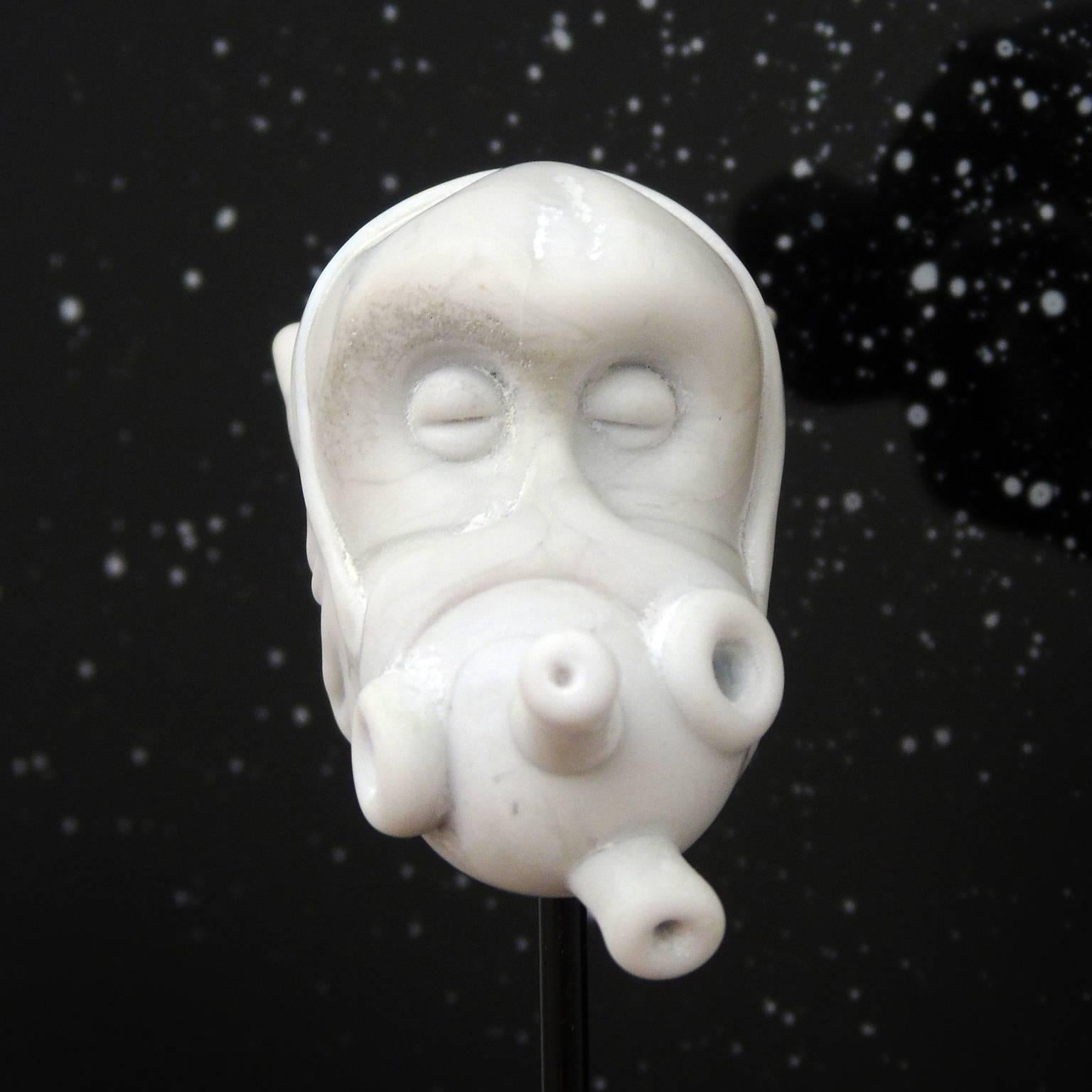 Macaque in Mask, Space Monkey series For Sale 1