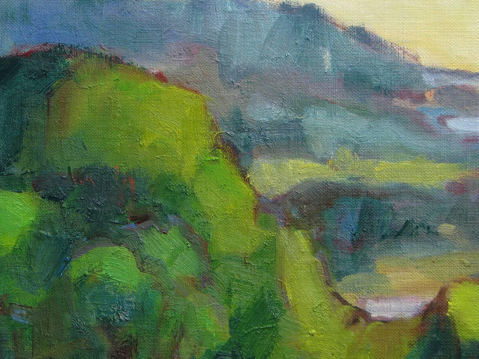 Hillside View - Contemporary Painting by Robert Glisson