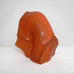 Swayback Barn -orange glass