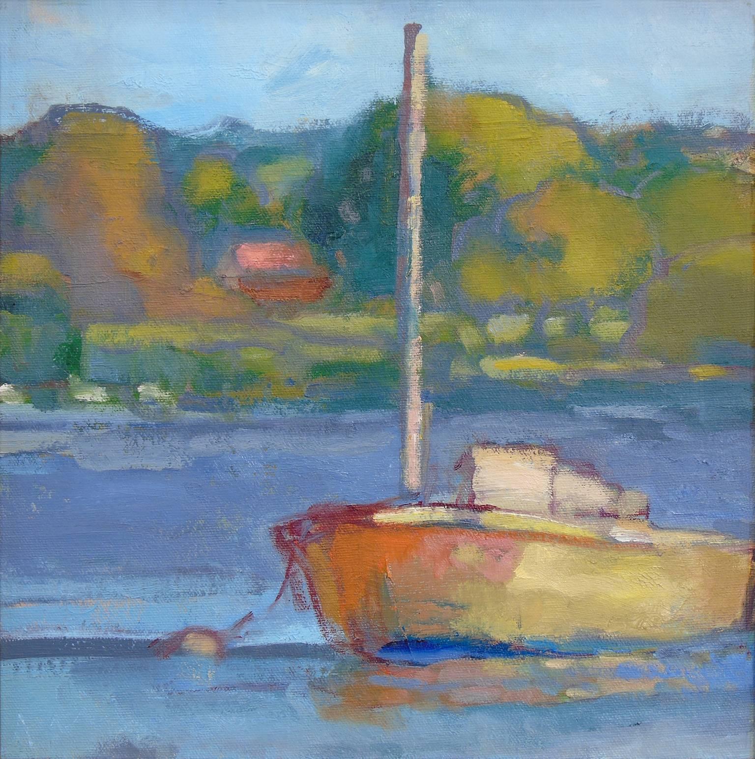 Boat at Rest - Painting by Robert Glisson