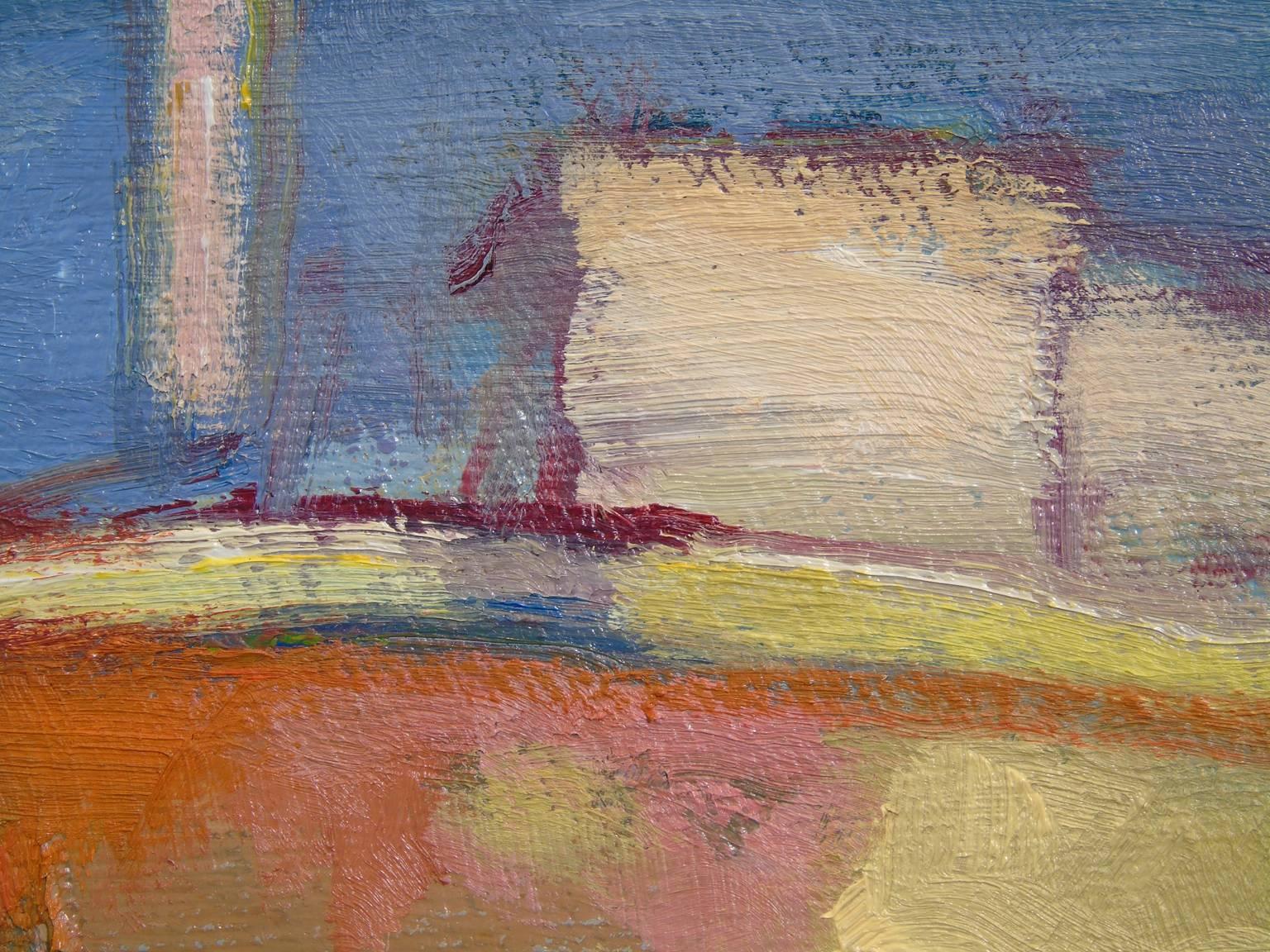 Robert Glisson is a landscape painter whose process starts in plein air but is often finished in the studio. Glisson’s landscapes explore the possibilities of shape and color. The resulting paintings edge close to abstraction and have a visceral