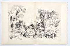 Andre Lhote original etching "Paysage du Lot"