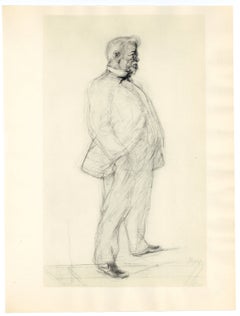 Lithographie « Homme debout »
