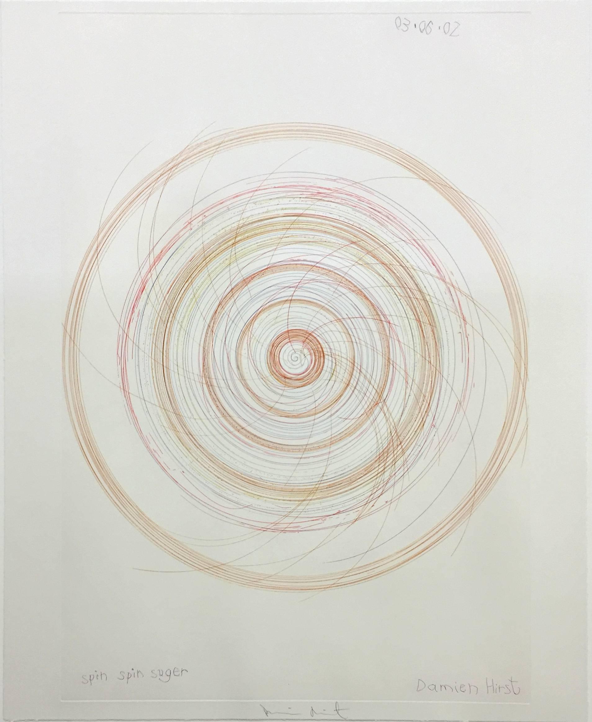 Damien Hirst Abstract Print - Spin, Spin, Sugar