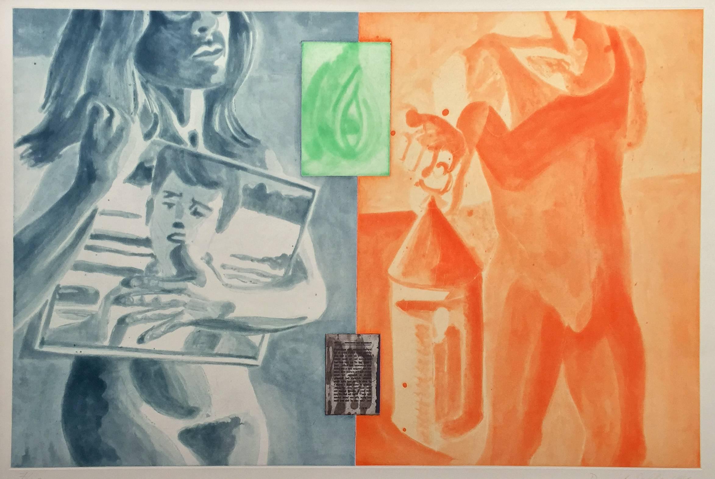 Untitled from Canfield Hatfield - Print by David Salle