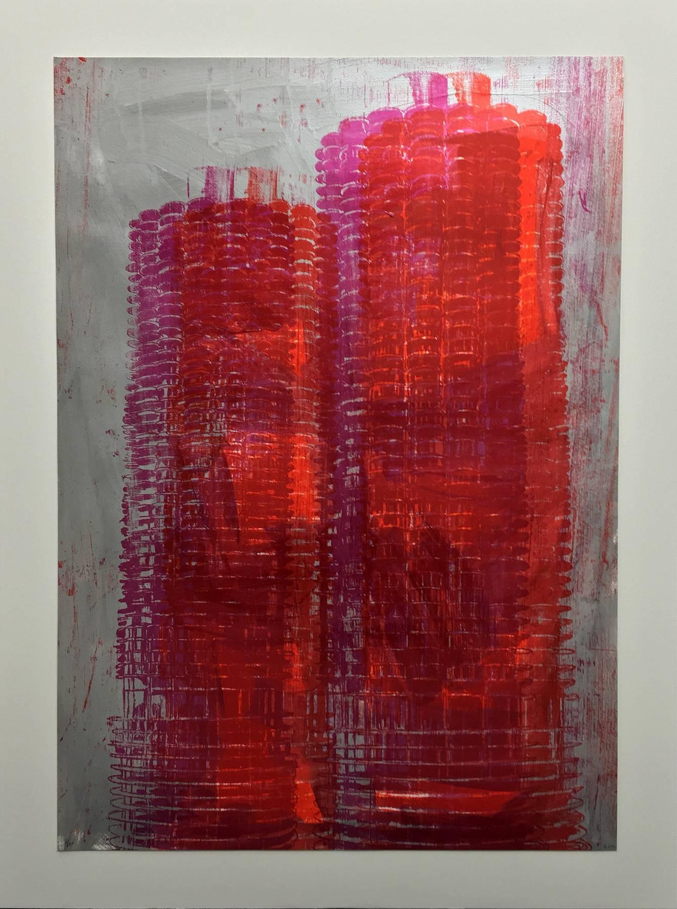 Marina Towers, Chicago - Print by Enoc Perez