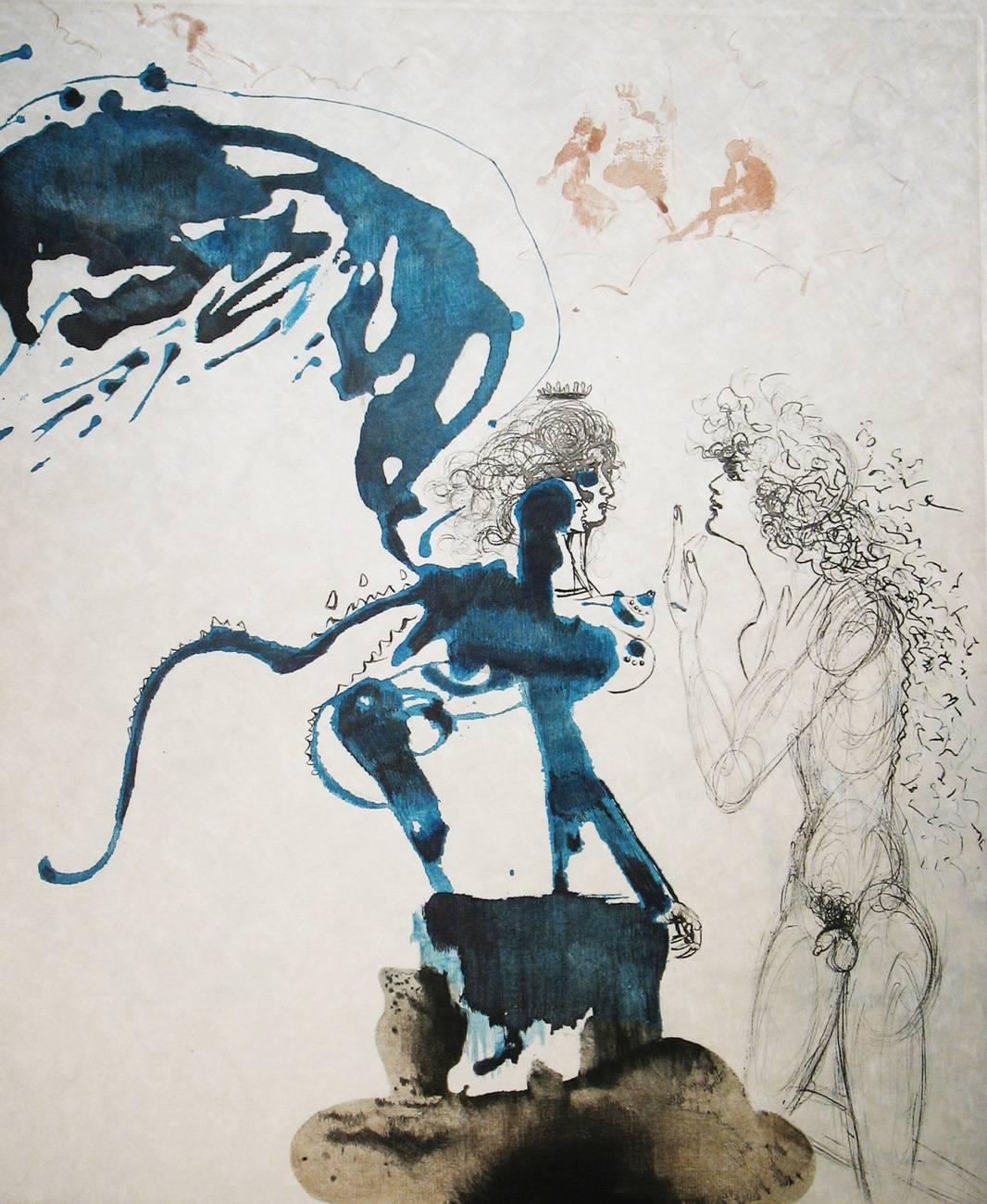 Edipus and the Sphinx - Print by Salvador Dalí