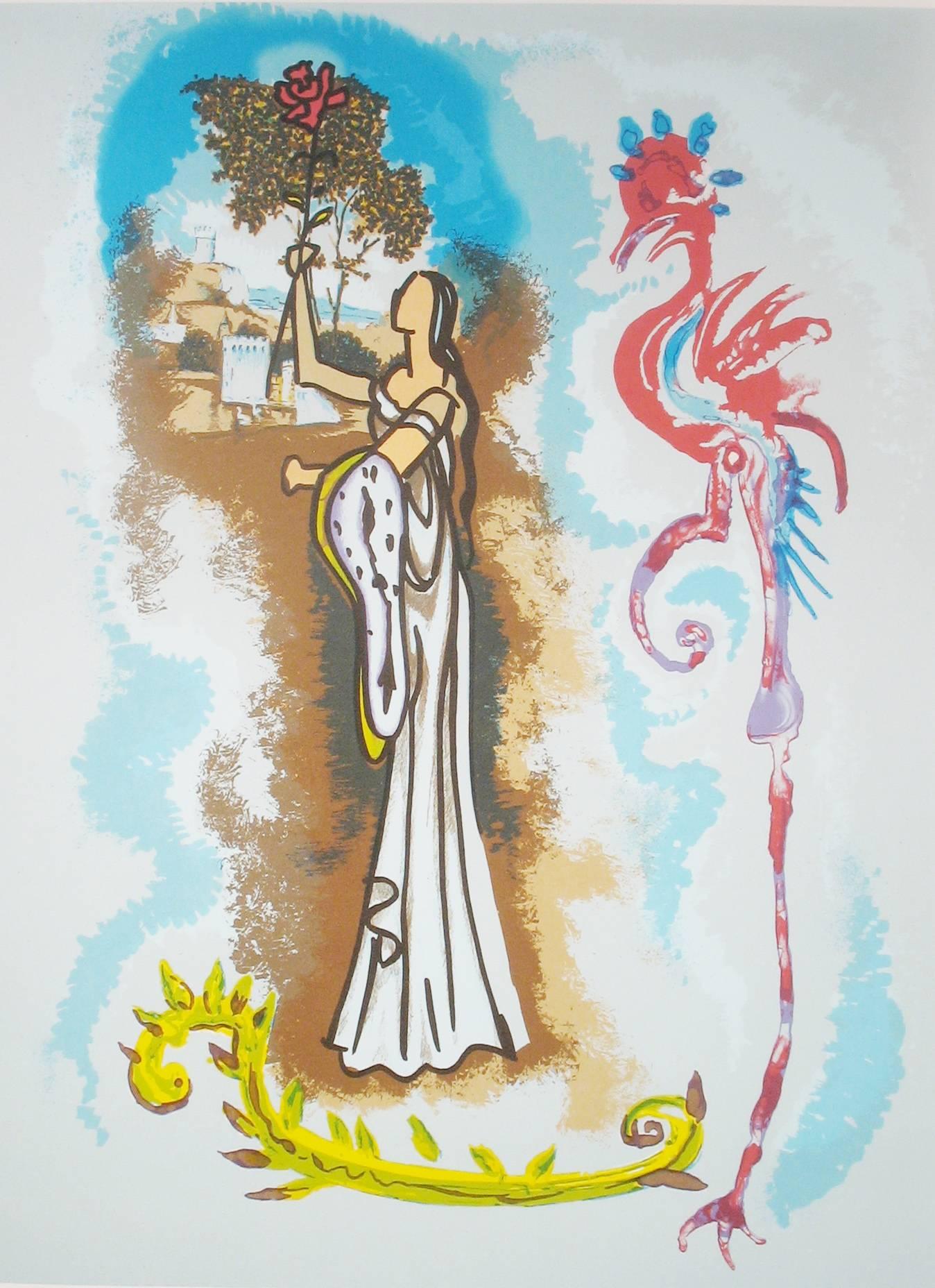Rowena (Two of Staves) - Print by Salvador Dalí