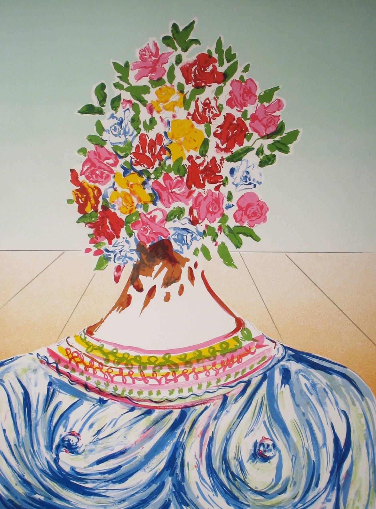 The Flowering of Inspiration (Gala in Flowers) - Print by Salvador Dalí