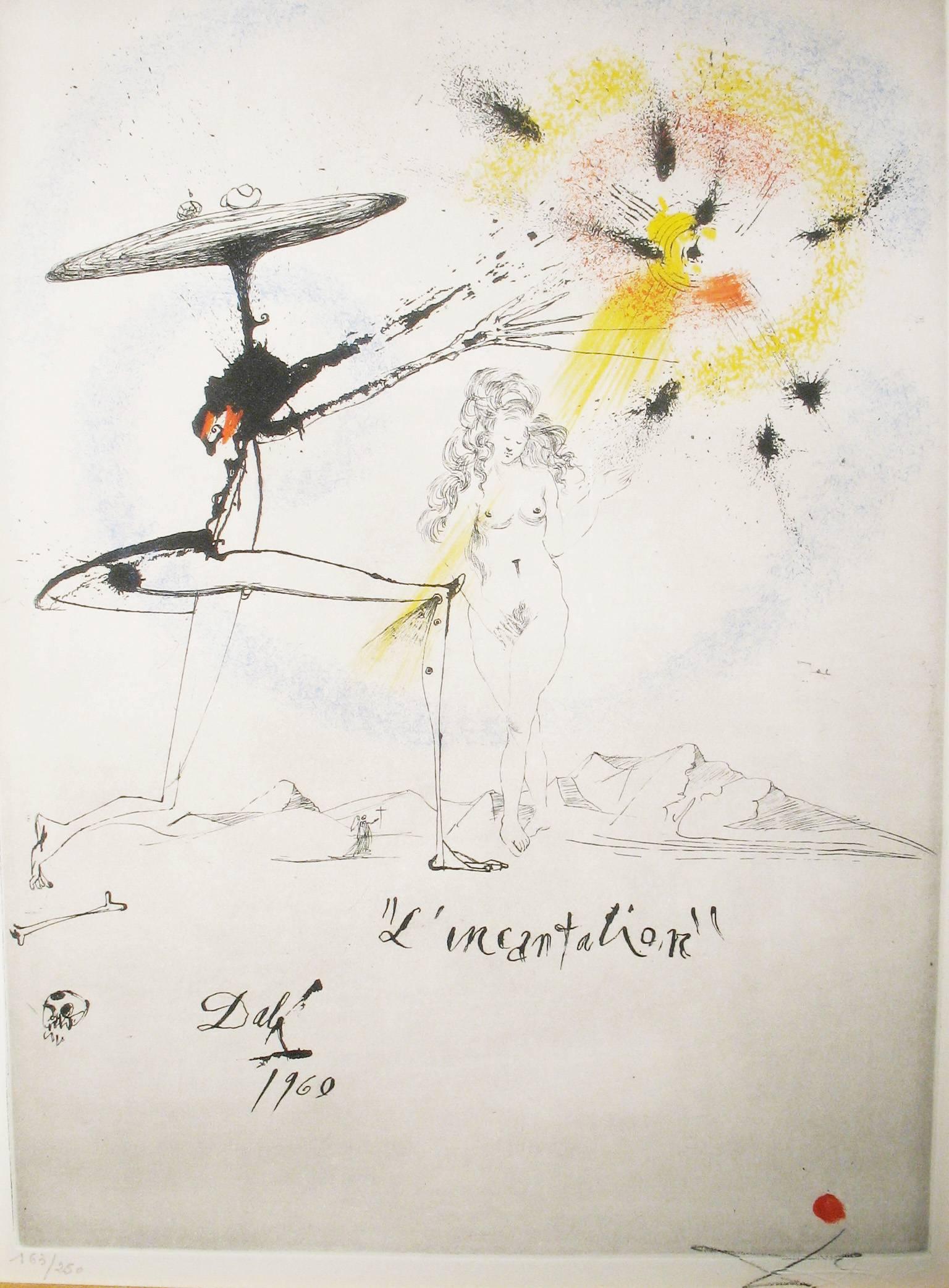 The Incantation - Print by Salvador Dalí