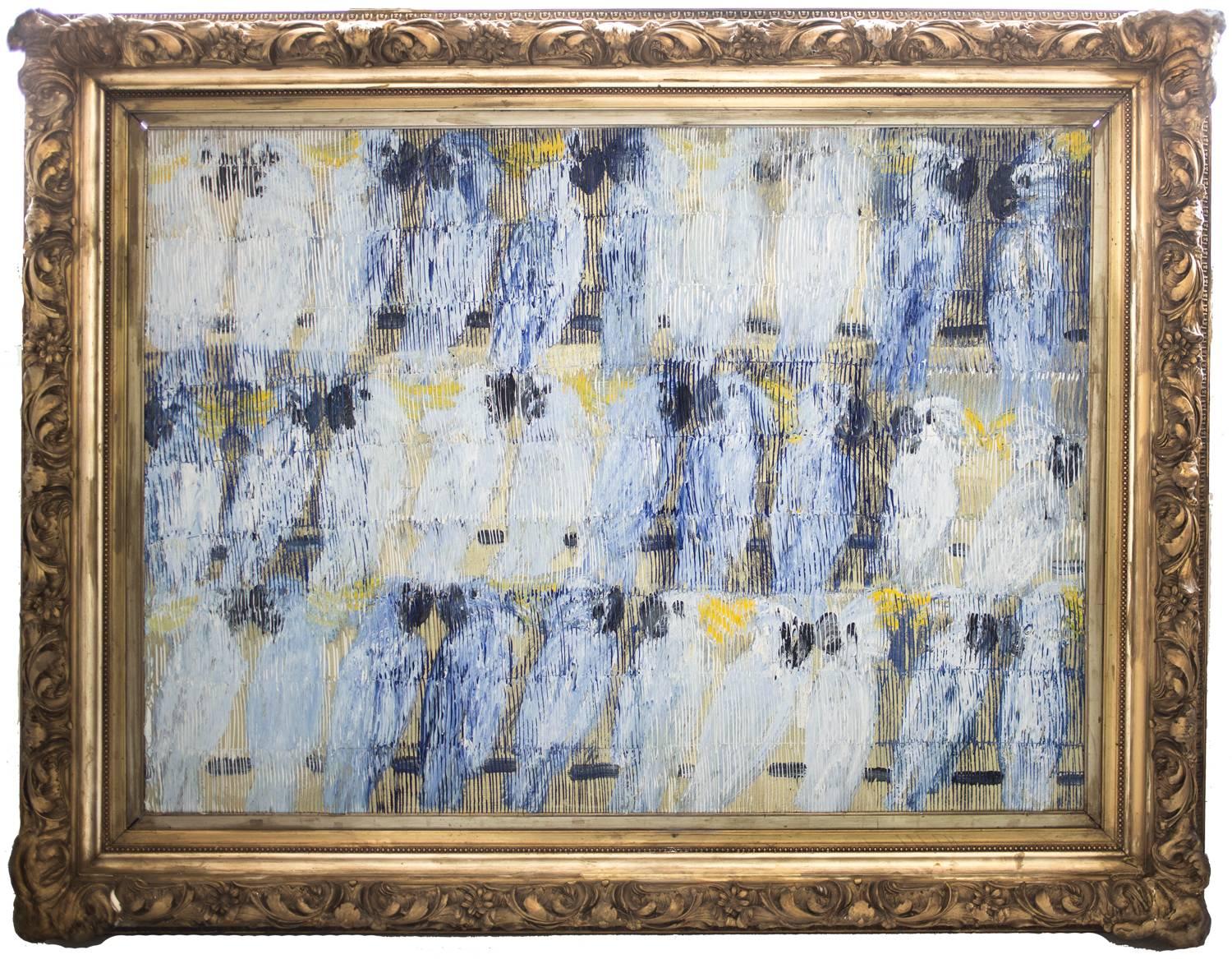 Hunt Slonem Animal Painting - Untitled Cockatoos