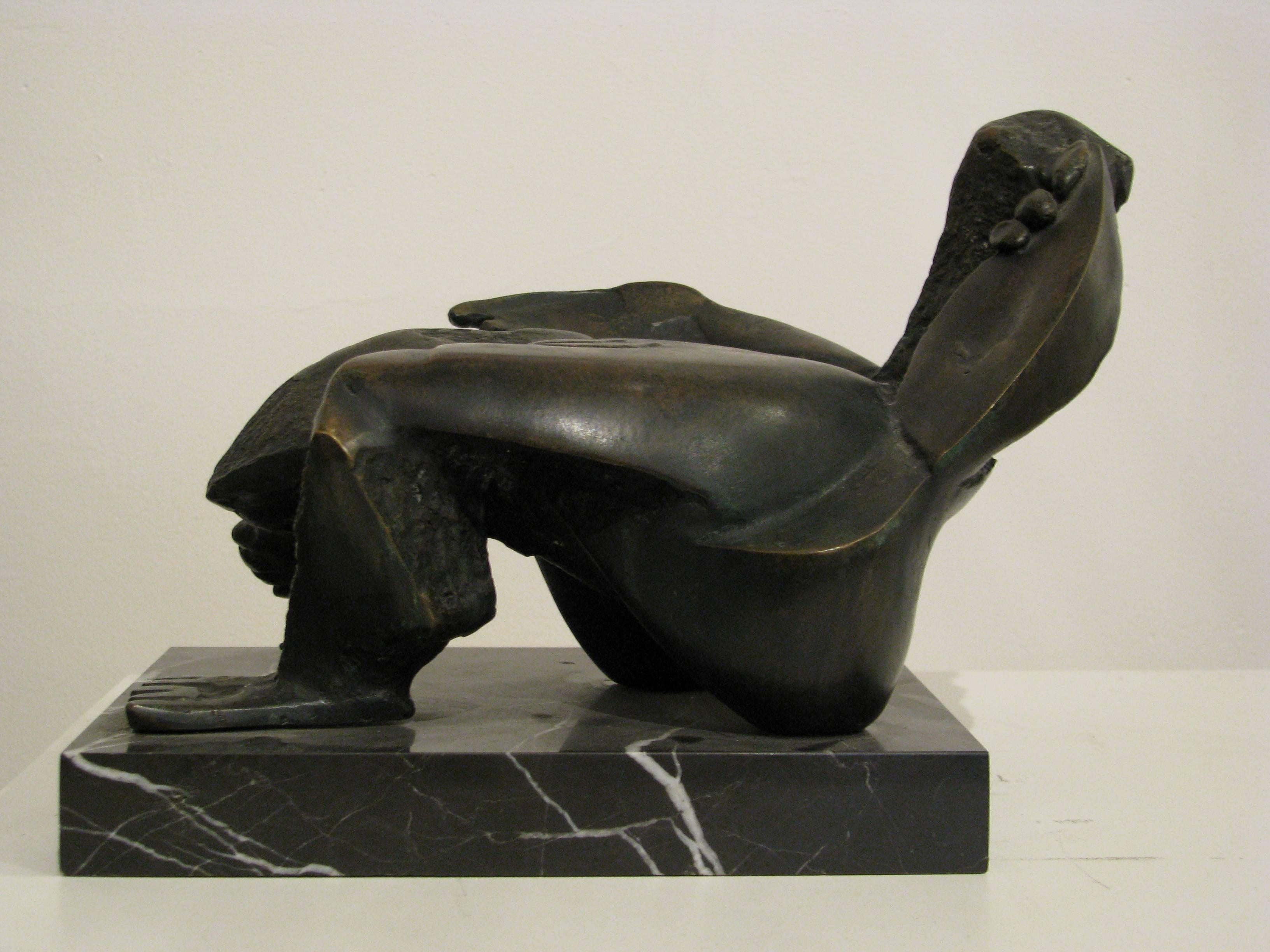 Pavel Tchelitchew Figurative Sculpture - Reclining Nude