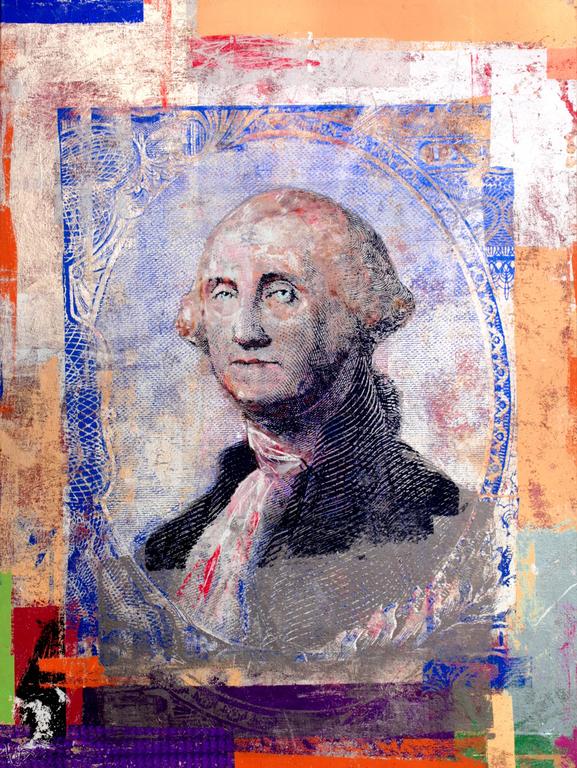 RT Houben Figurative Painting - $1 George Washington
