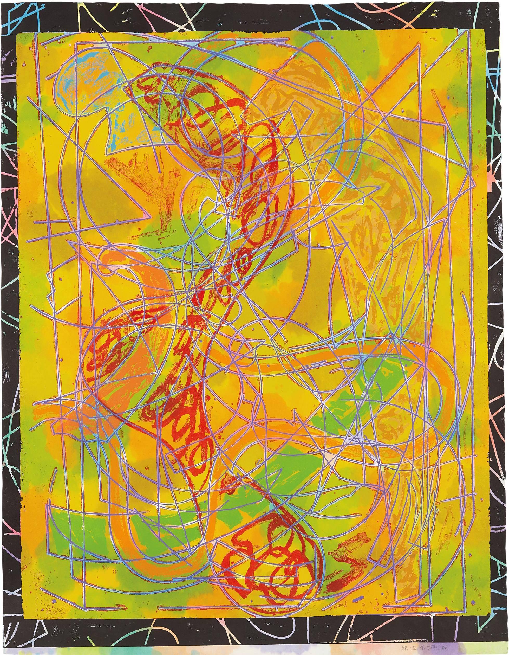 Frank Stella Abstract Print - Estoril Five 1