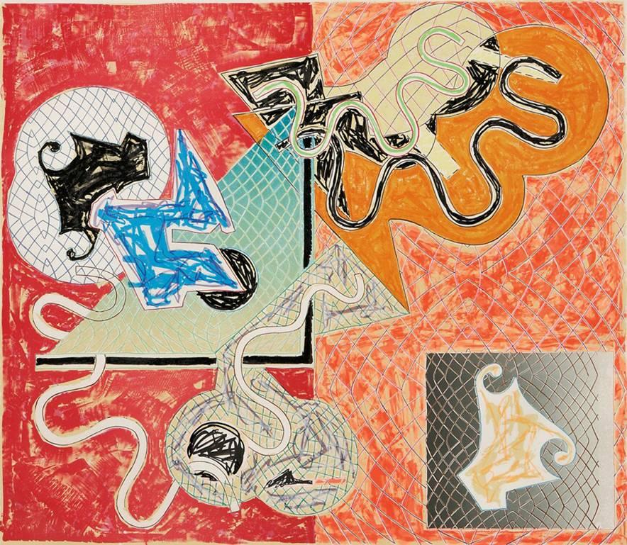 Frank Stella Abstract Print - Shards IV