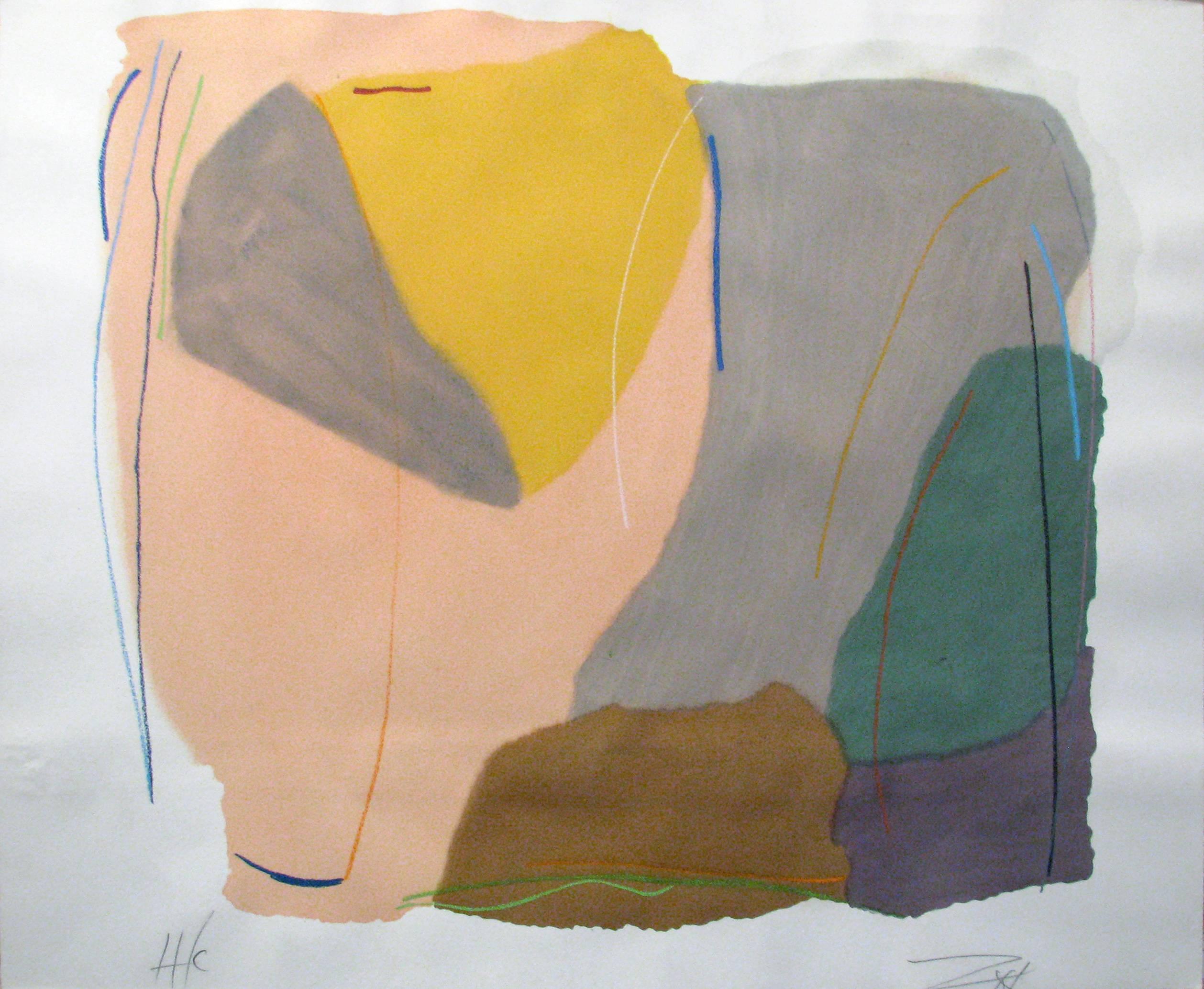 Larry Zox Abstract Print - Untitled III