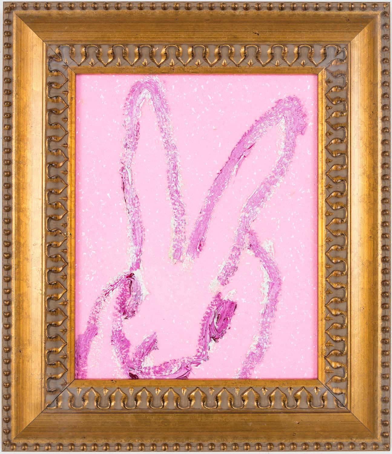 Hunt Slonem Animal Painting - Pink Diamond Bunny