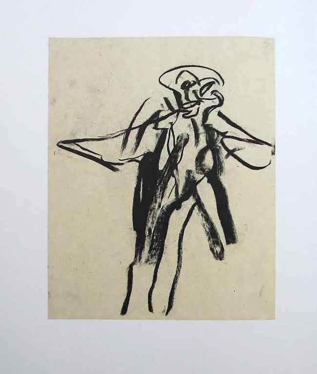 Willem de Kooning Figurative Print - Untitled from the Frank O'Hara book (The spent purpose of a perfectly)