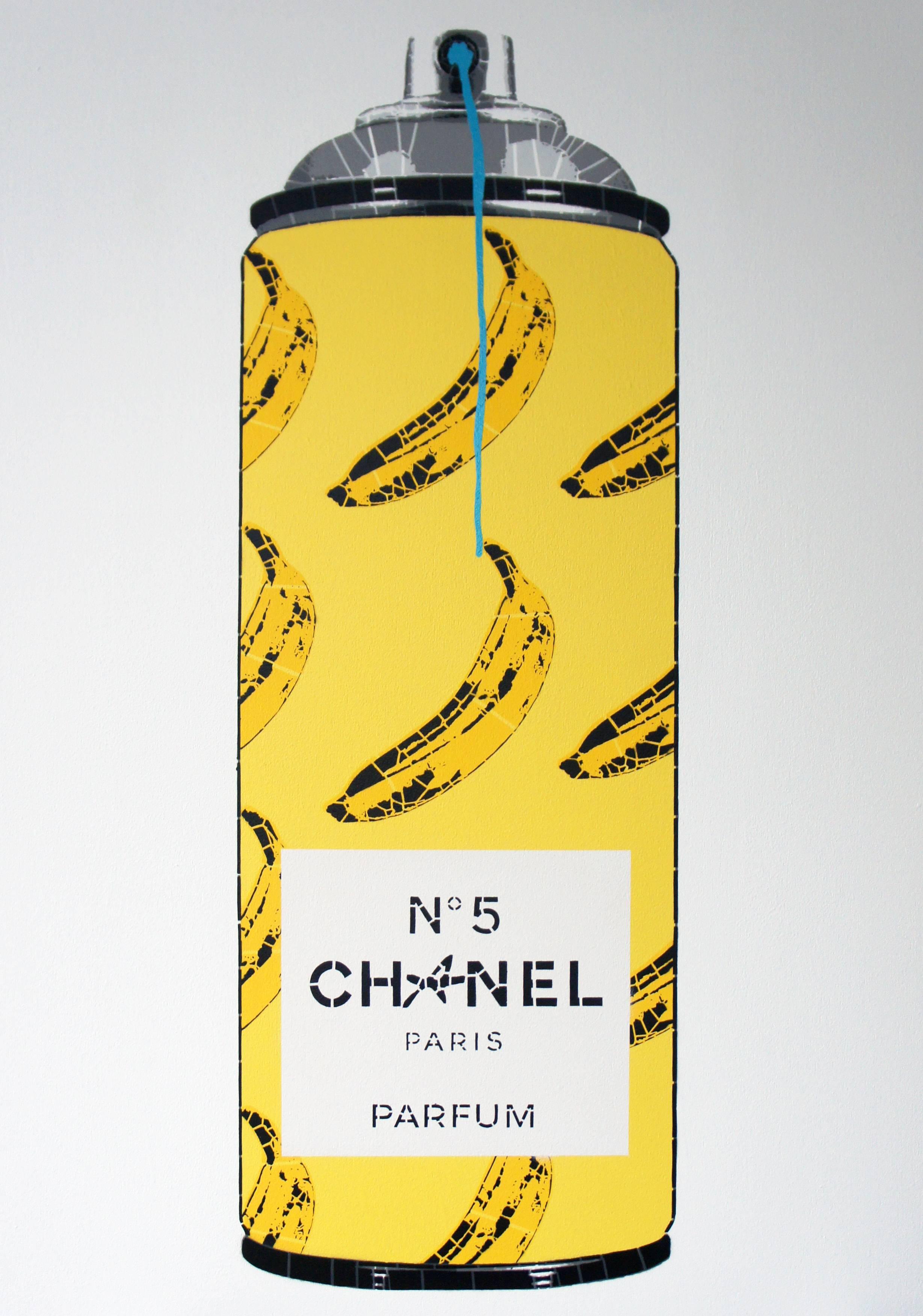 Chanel Bananas - Painting by Campbell la Pun